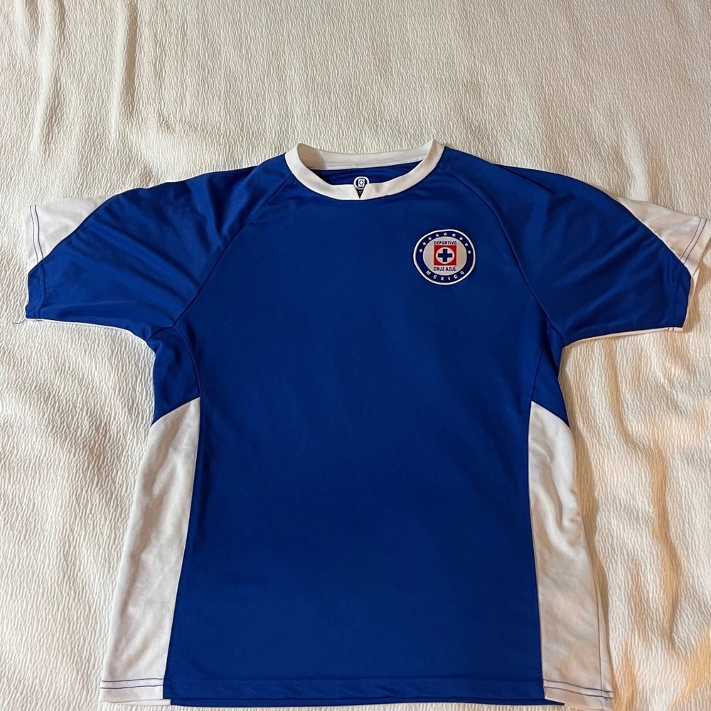 Cruz Azul‎ FC Mexico Soccer Jersey Medium Blue White Futbol Fan Shirt